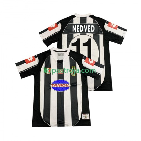 Billiga Fotbollströjor Juventus NEDVED 11 2003 Retro Hemma tröja 2002 Kortärmad
